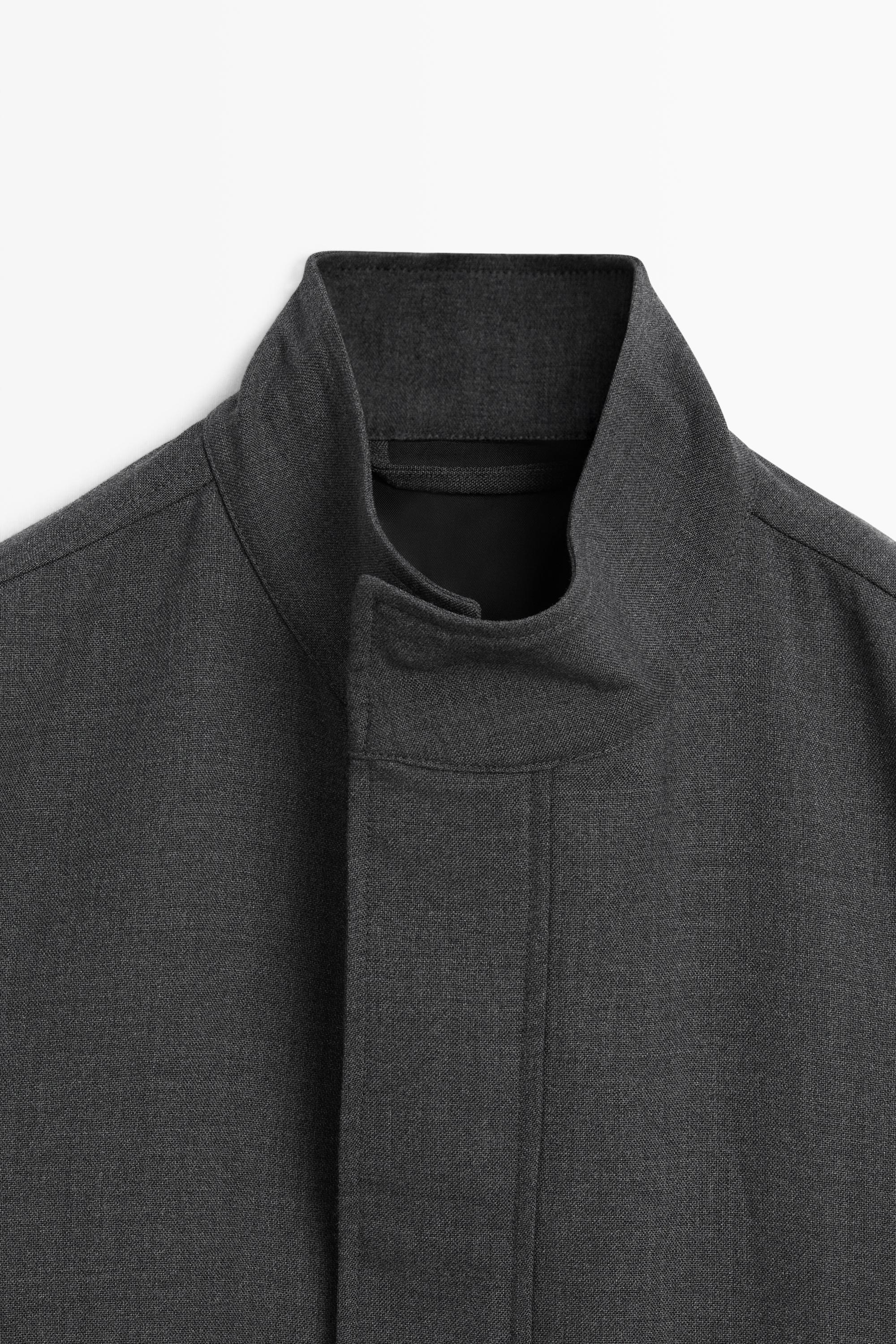 100% wool overshirt