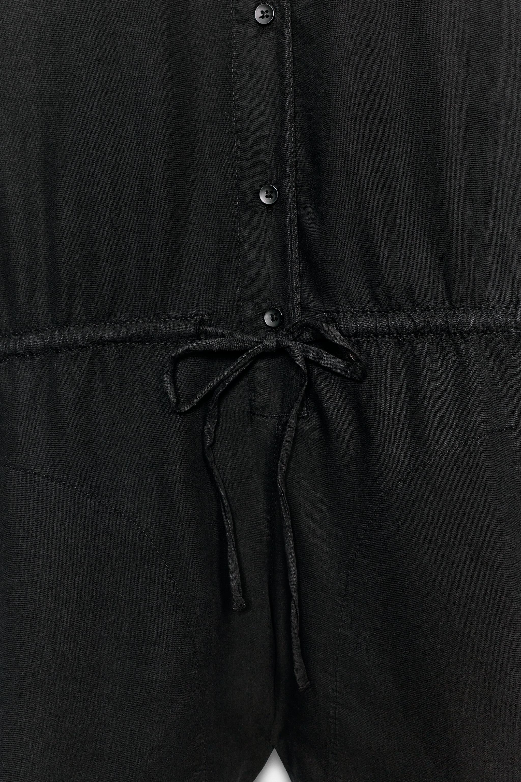 Zara FLOWY SHORT POCKET JUMPSUIT — фото 9