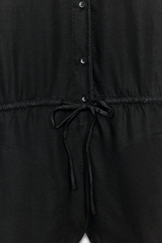 COMBI-SHORT FLUIDE À POCHES - Noir de Zara - Image 8