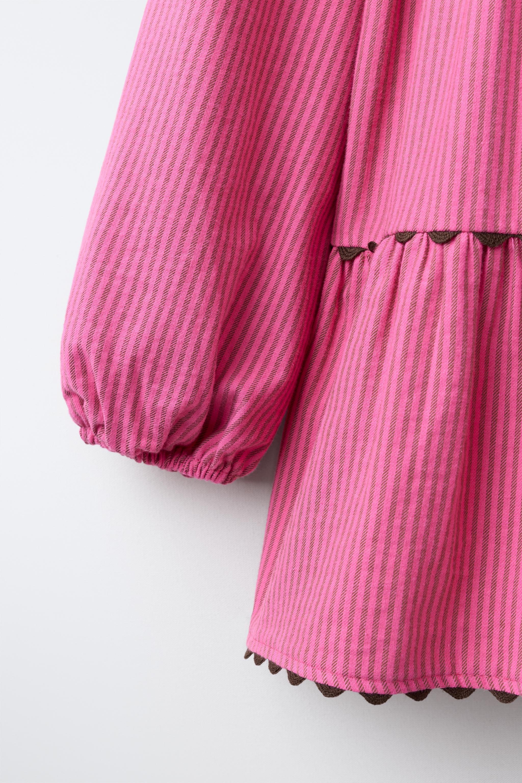 Детские платья Zara STRIPED RAGLAN SLEEVE DRESS — фото 5