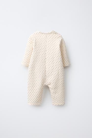 TWIG PRINT JUMPSUIT — Light ecru 2
