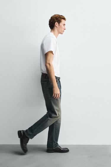 STRAIGHT FIT JEANS - Mid-blue by Zara - Image 5