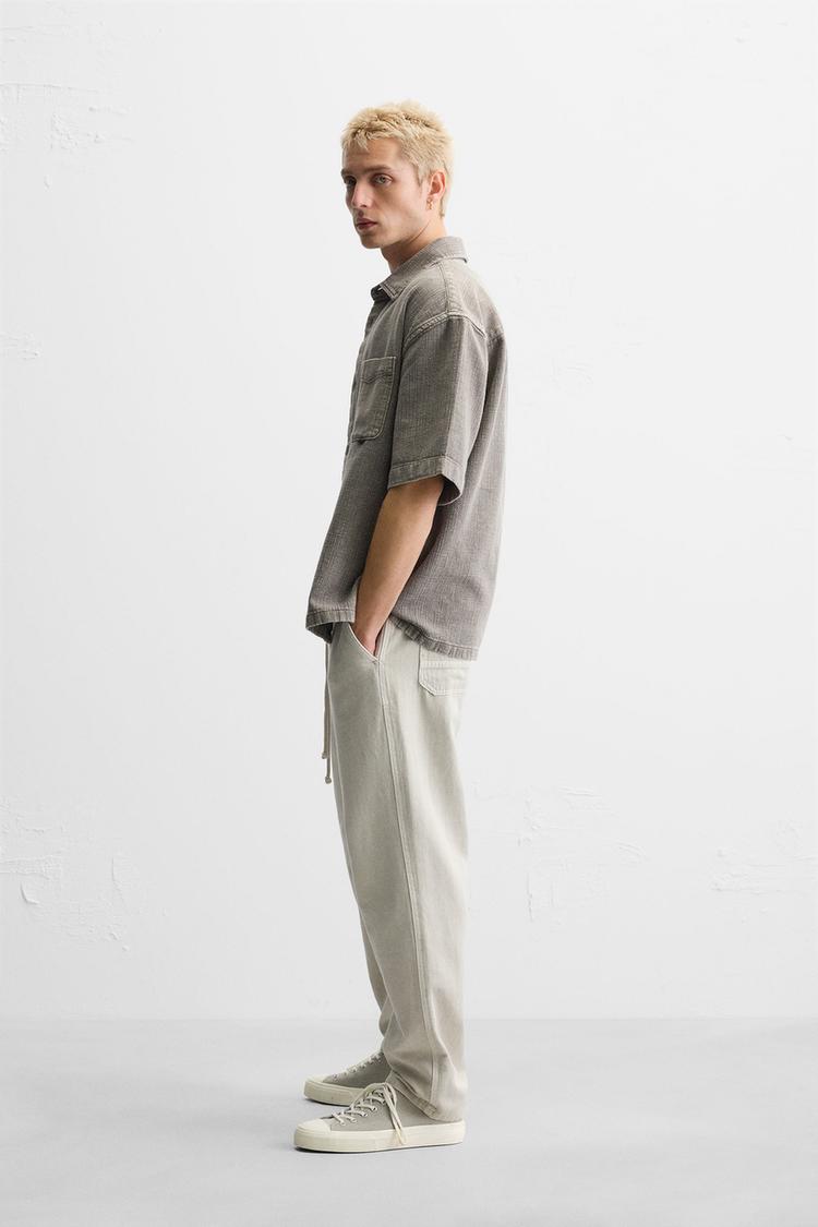 COTTON - LINEN TROUSERS