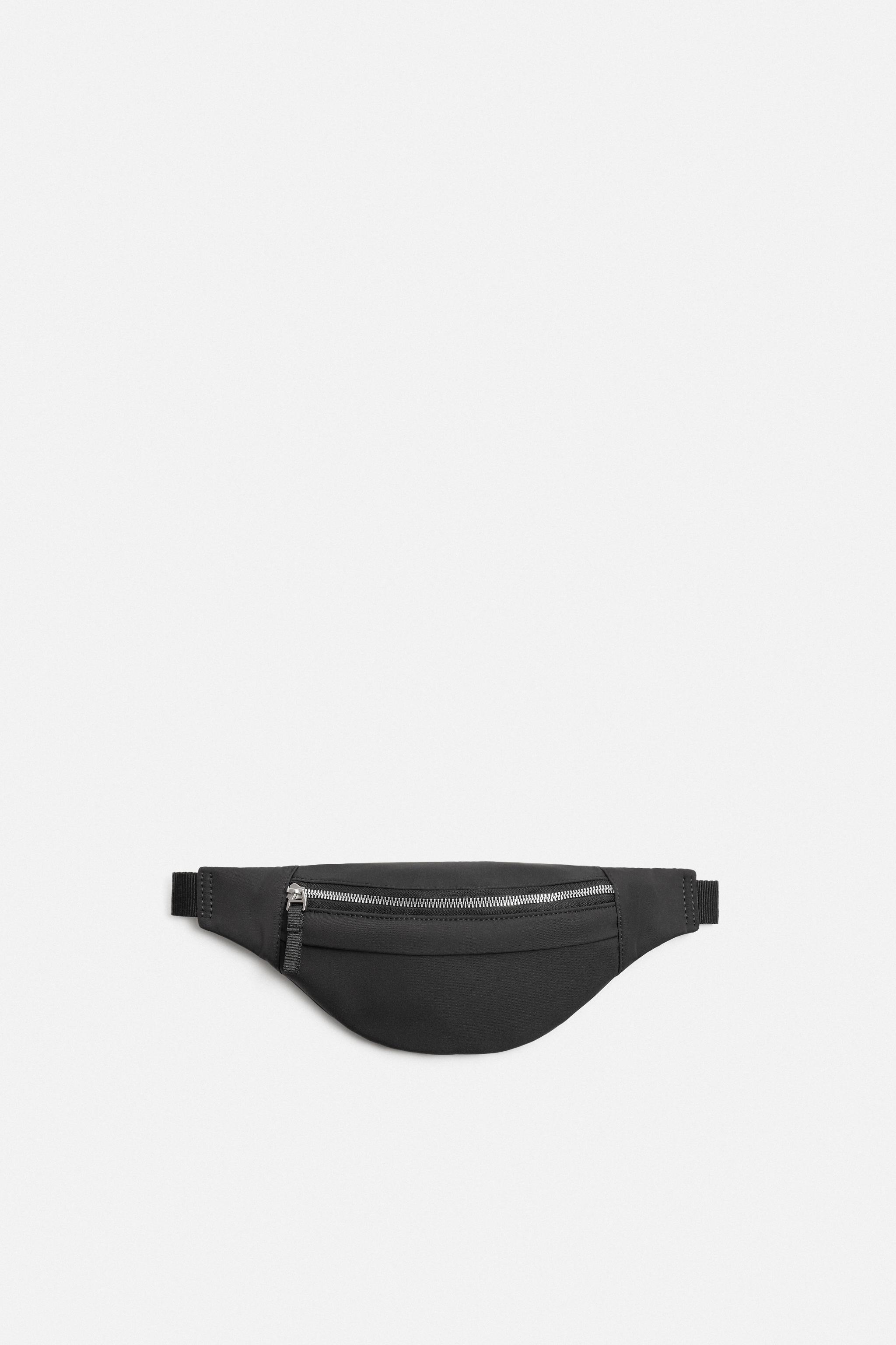 TECHNICAL FABRIC BELT BAG - Black | ZARA United States TECHNICAL FABRIC BELT BAG - Black | ZARA United States