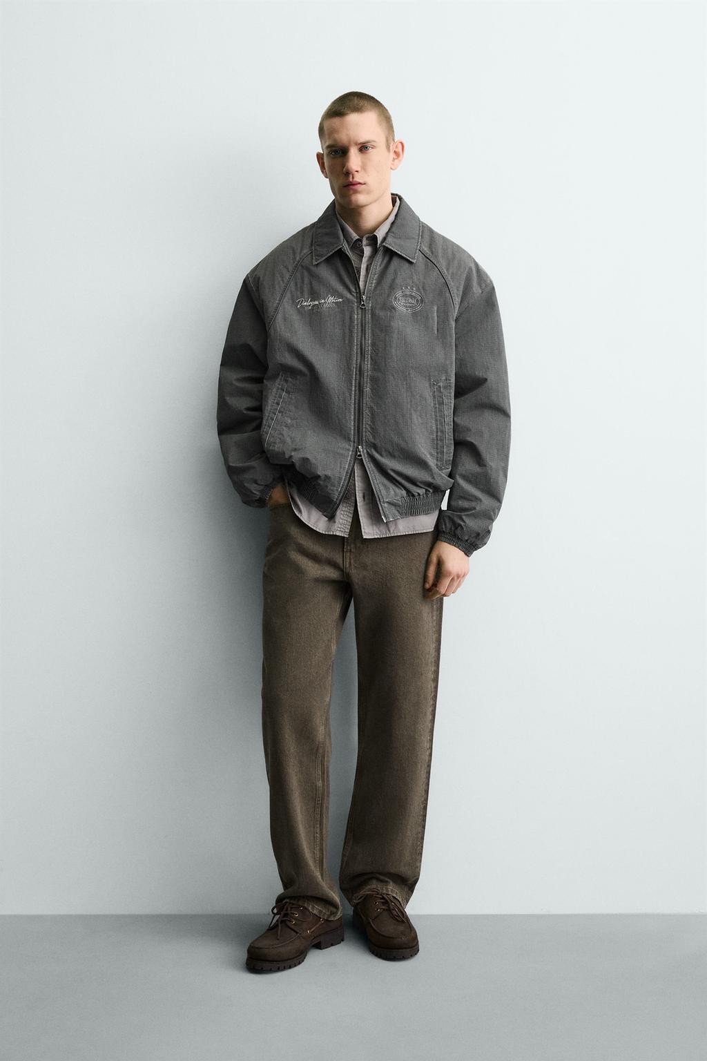 ZARA TEXTURED PUFFER JACKET