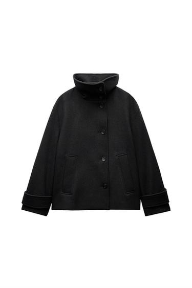 ZW COLLECTION SHORT WOOL BLEND COAT