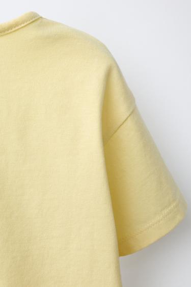 T-SHIRT IMPRIMÉ PHOQUE - Jaune de Zara - Image 3