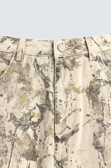 ABSTRACT PRINT BAGGY FIT CARPENTER TROUSERS - 028 by Zara - Image 8
