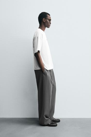 EMBROIDERED SLOGAN T-SHIRT - White by Zara - Image 3