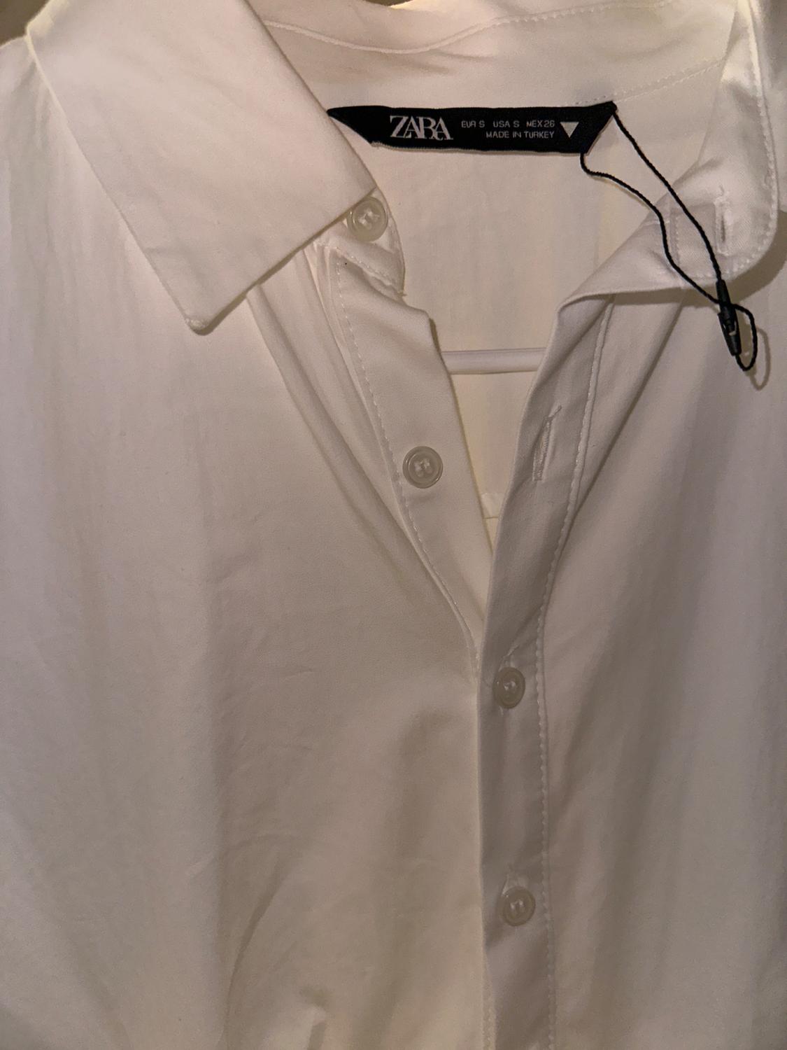 PLEATED SHIRT MINI DRESS - Image 3