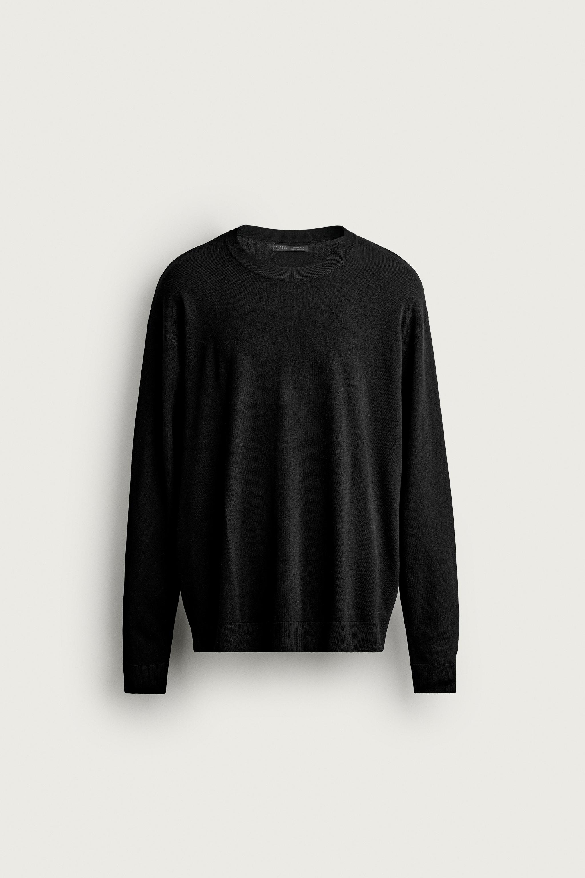 Мужские свитеры Zara BASIC REGULAR FIT SWEATER — фото 5