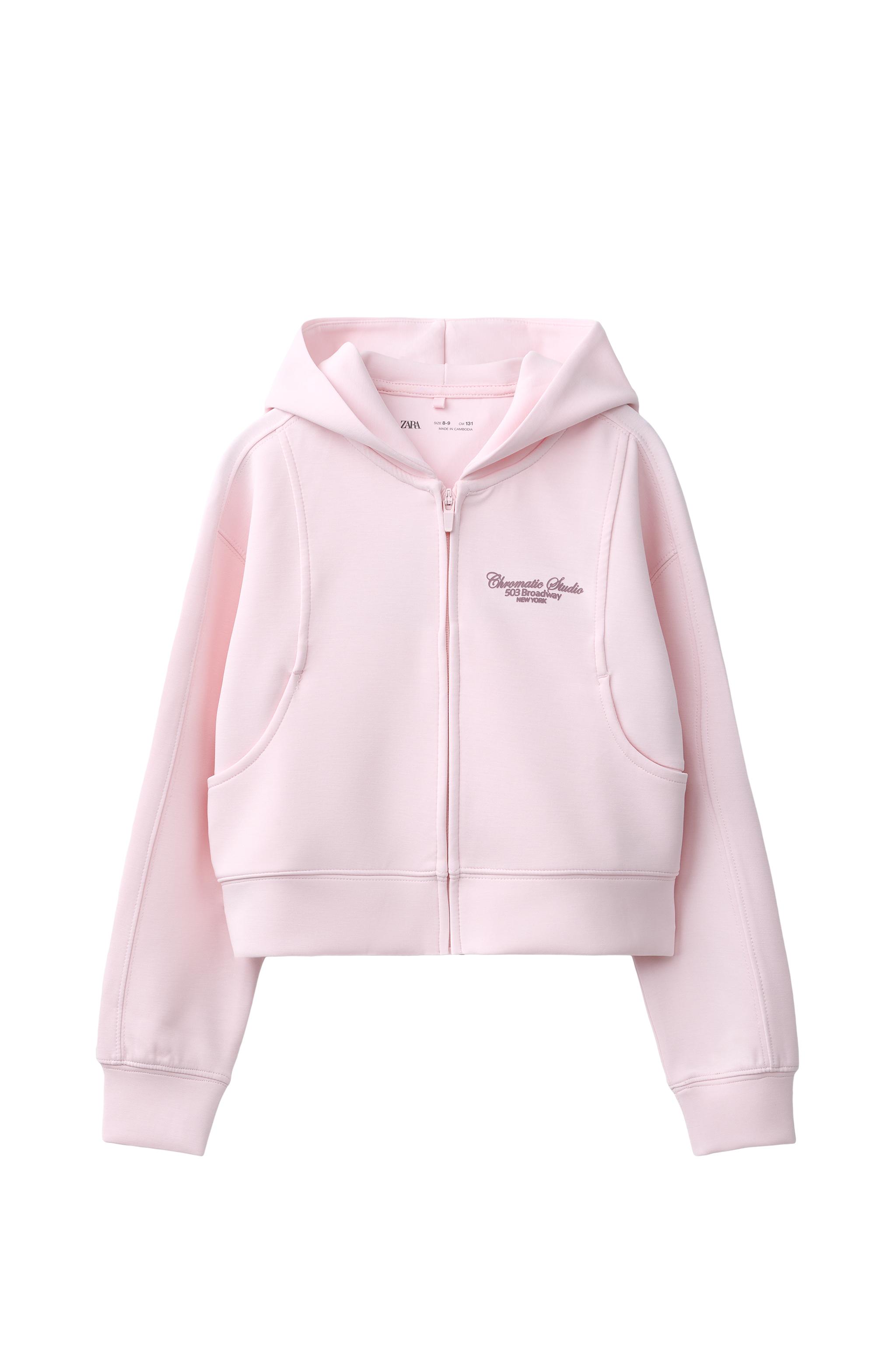 SPORTY HOODIE WITH MODAL BLEND - Pastel pink | ZARA South Africa
