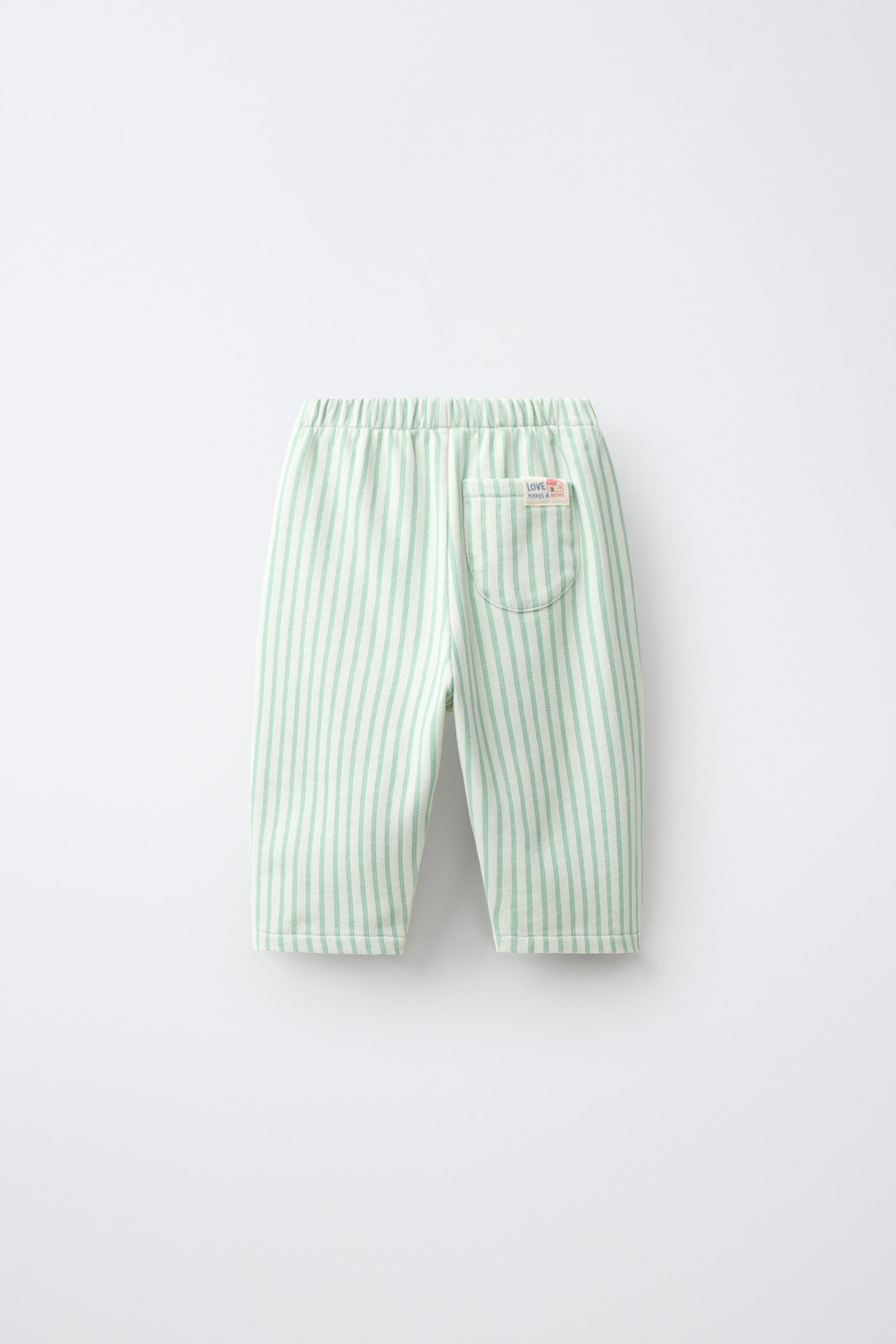 Детские брюки Zara STRIPED POCKET PANTS — фото 2