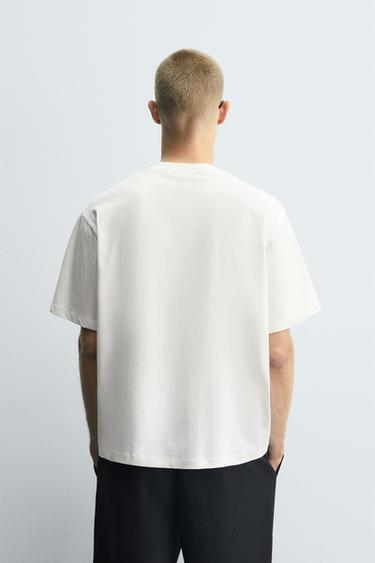 SLOGAN PATCH T-SHIRT - White by Zara - Image 2