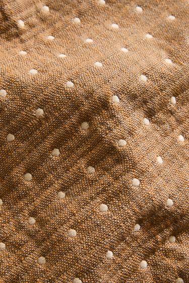 QUILTED PLACEMAT WITH TOPSTITCHING - Brown by Zara - Image 3