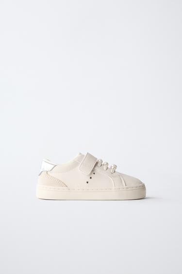 Zara PEARL SNEAKERS - White