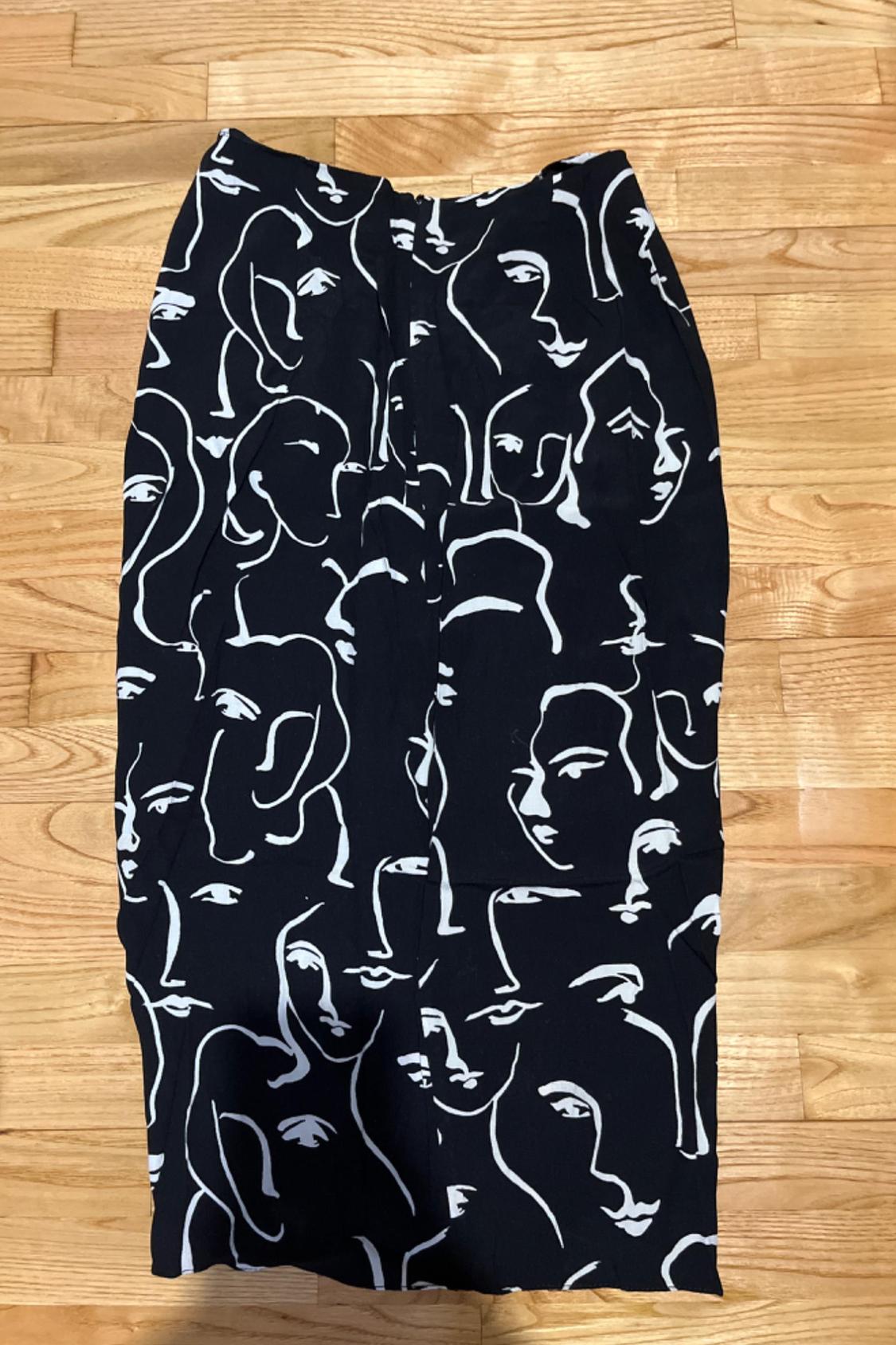 PRINTED SKIRT WITH KNOT - Image 5