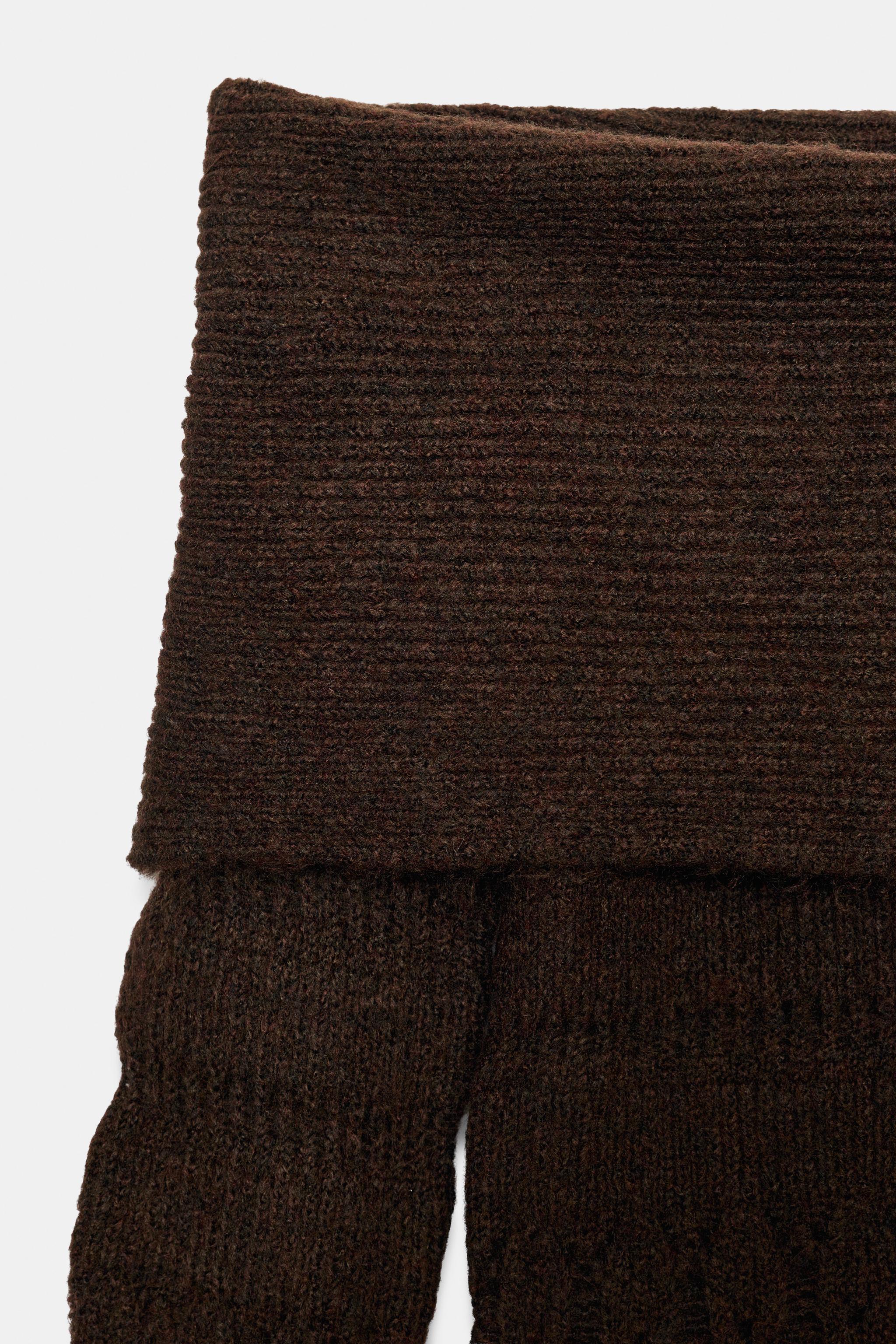 OFF-THE-SHOULDER OPENWORK JUMPER