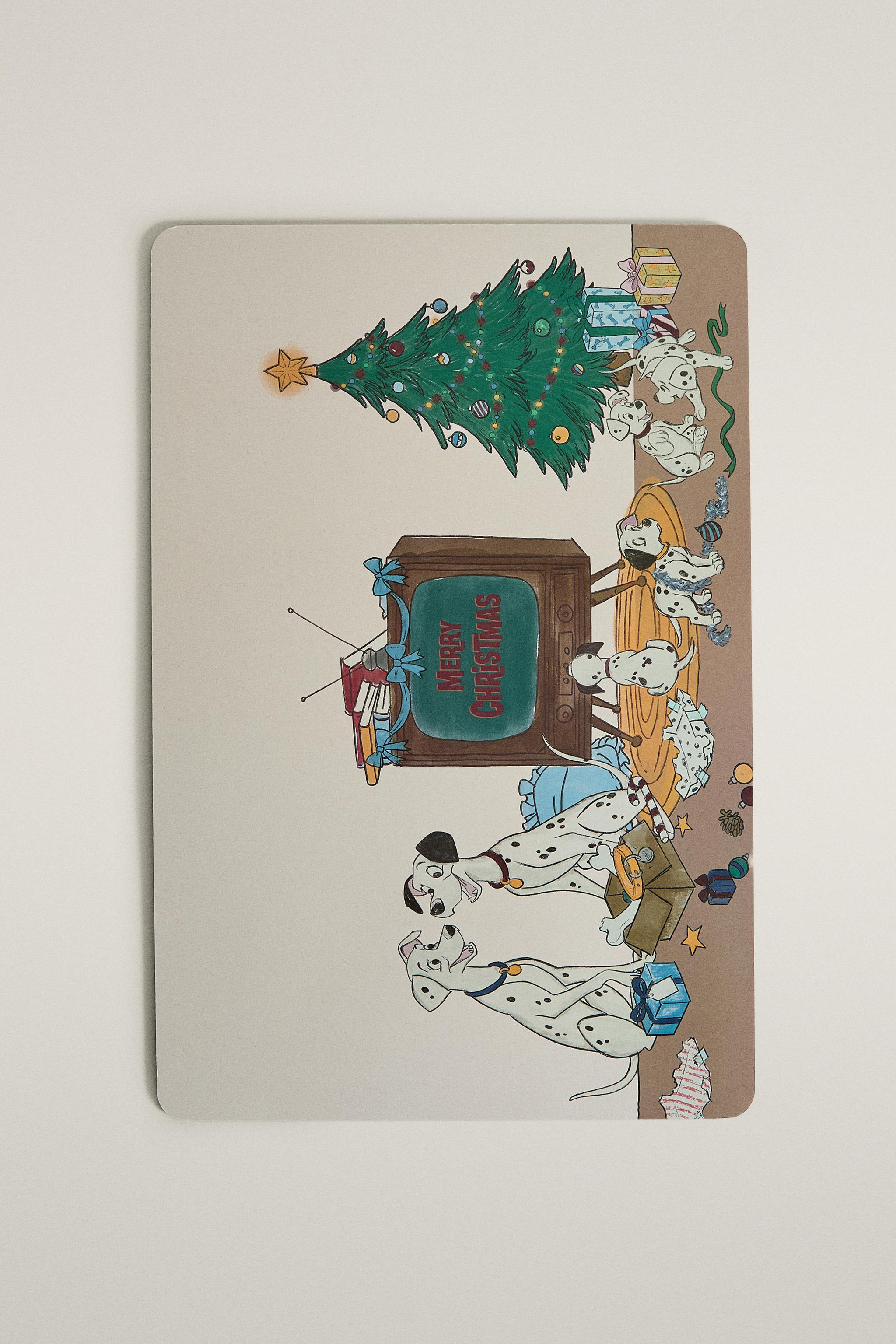 101 DALMATIANS ©DISNEY CHRISTMAS RECTANGULAR CORK PLACEMAT