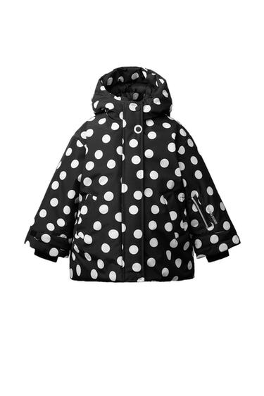 WASSER- UND WINDFESTE JACKE MIT PUNKTEN - Schwarz von Zara