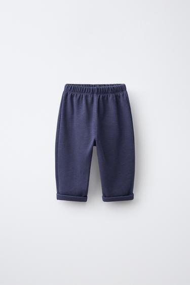 TROUSERS WITH LABEL POCKET - Mid-blue by Zara - Image 0
