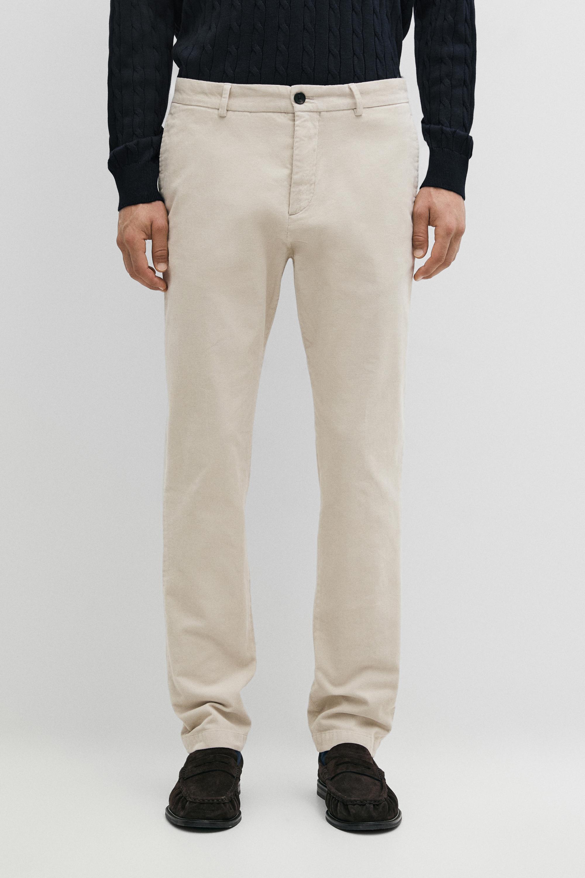 Slim fit corduroy pants