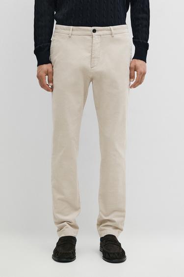 Slim fit corduroy pants — Beige 2