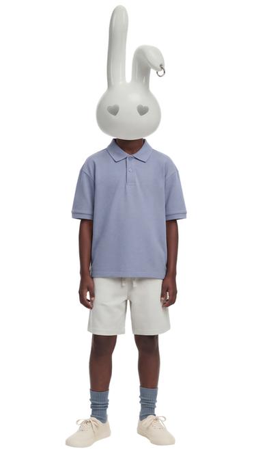 BASIC PIQUÉ POLO SHIRT - Light blue by Zara - Image 0