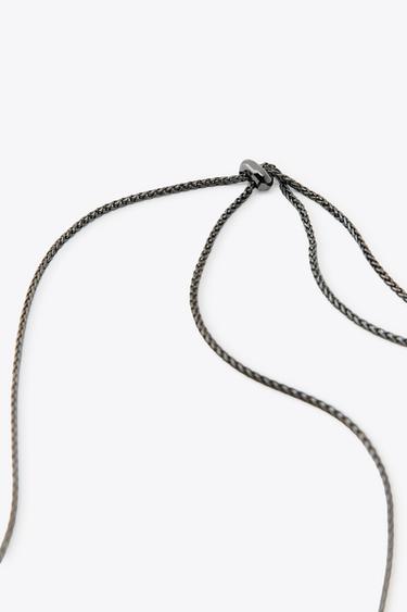 Zara METAL PIECE WATERFALL NECKLACE - Gold / Silver