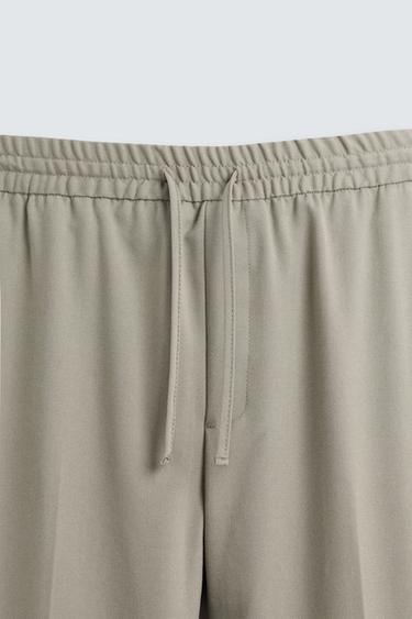 PANTALON AVEC TAILLE STYLE JOGGING CONFORT - Vert pomme de Zara - Image 7