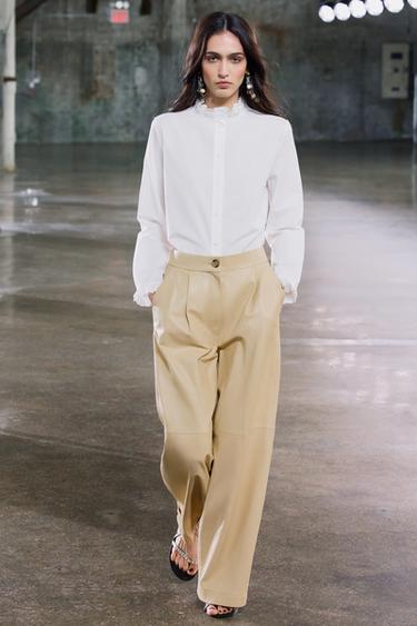 ZW COLLECTION RUFFLE SHIRT - White by Zara - Image 0