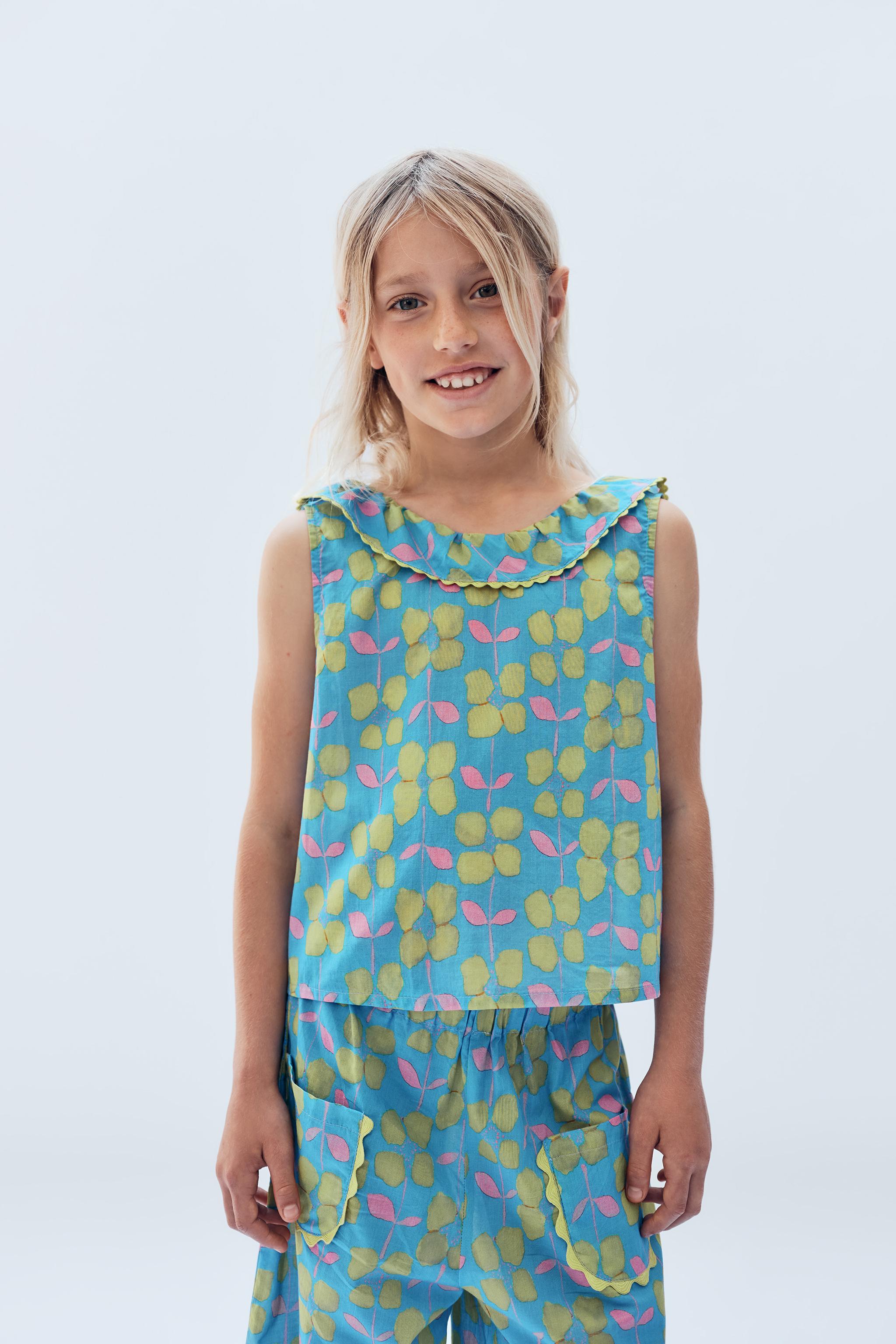 2-14 YEARS/ LIMITED EDITION FLORAL PRINT TOP