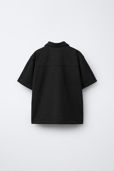 SHIRT AND BERMUDA SHORTS SET - Black by Zara - Image 2