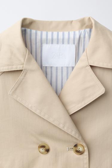 SHORT TRENCH COAT - Sand by Zara - Image 6