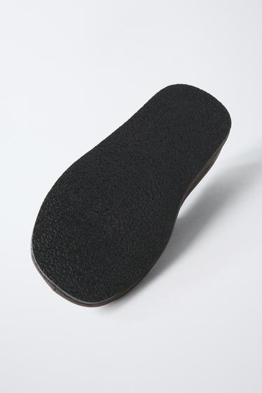 BALLERINES EN CUIR - Marron de Zara - Image 6