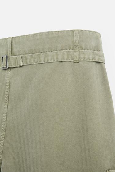 WASHED CARPENTER TROUSERS - mid khaki by Zara - Image 8