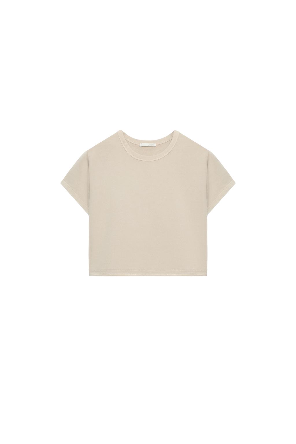 CROPPED WASHED EFFECT T-SHIRT - image 3