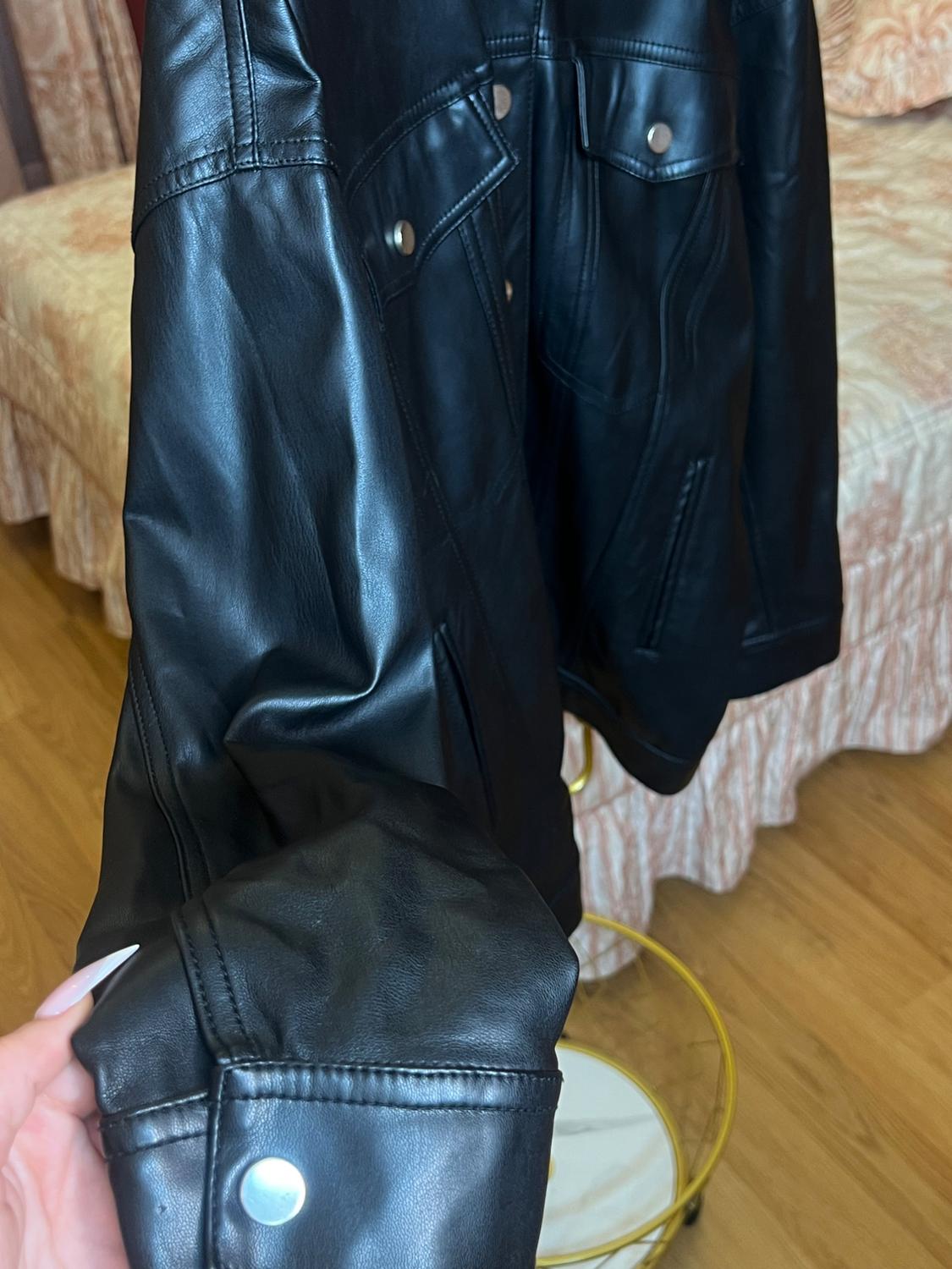 FAUX LEATHER OVERSIZE JACKET - Image 5
