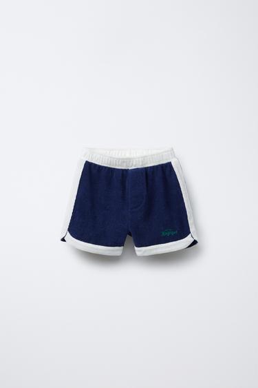 HÔTEL MAGIQUE © X ZARA TERRY BERMUDA SHORTS - Blue by Zara
