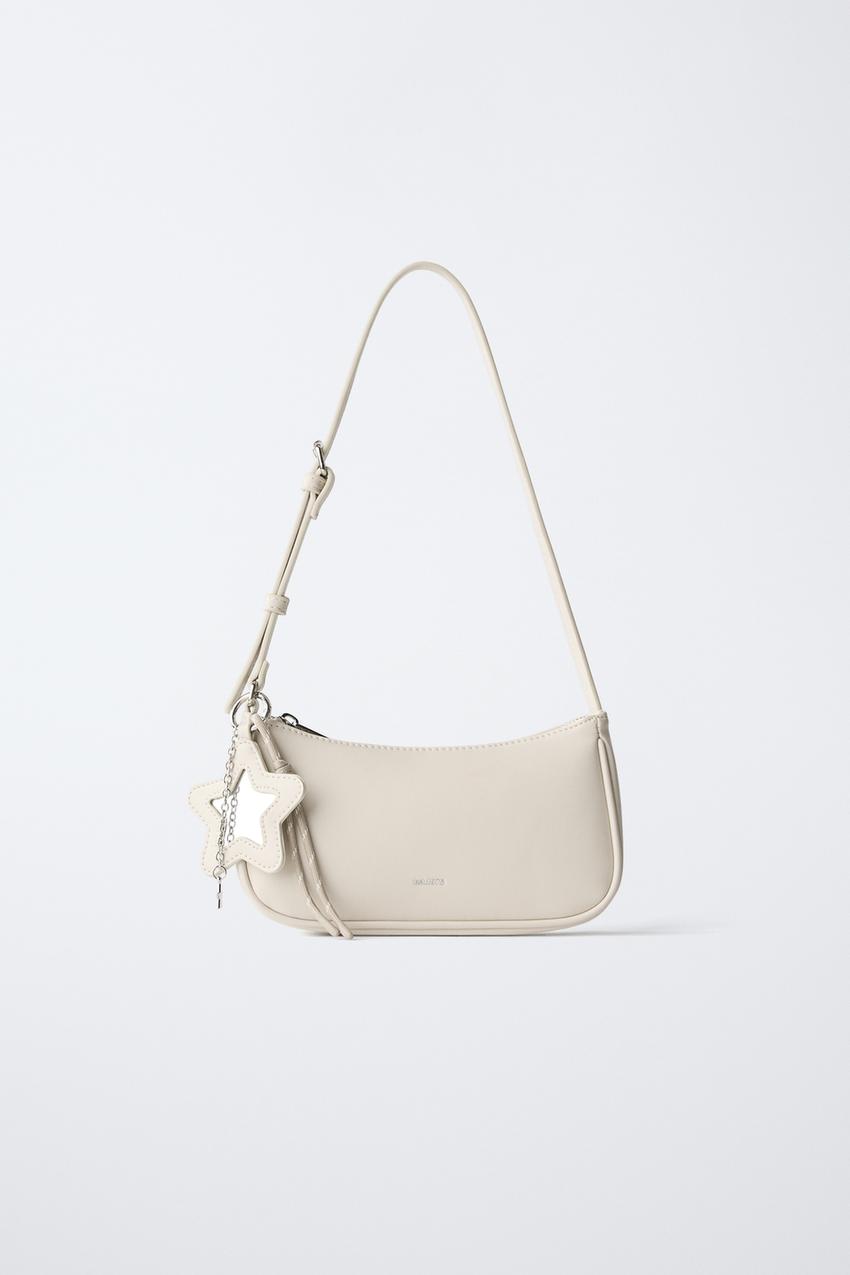 チャーム付きショルダーバッグ - ホワイト | ZARA Japan / 日本