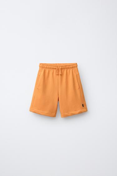 PLAIN BERMUDA SHORTS - Orange by Zara