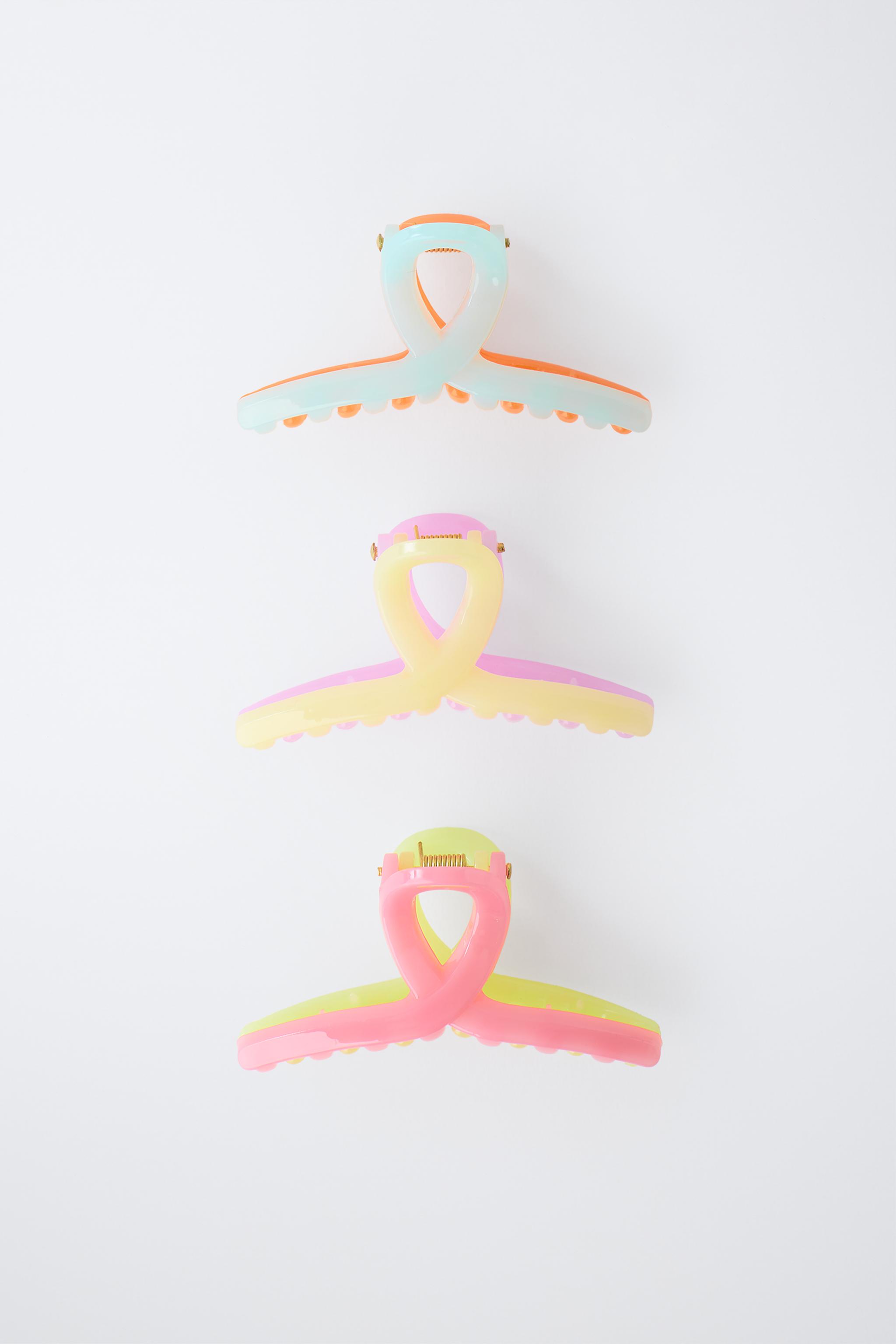 Детские аксессуары Zara THREE-PACK OF KNOTTED CLIPS — фото 4