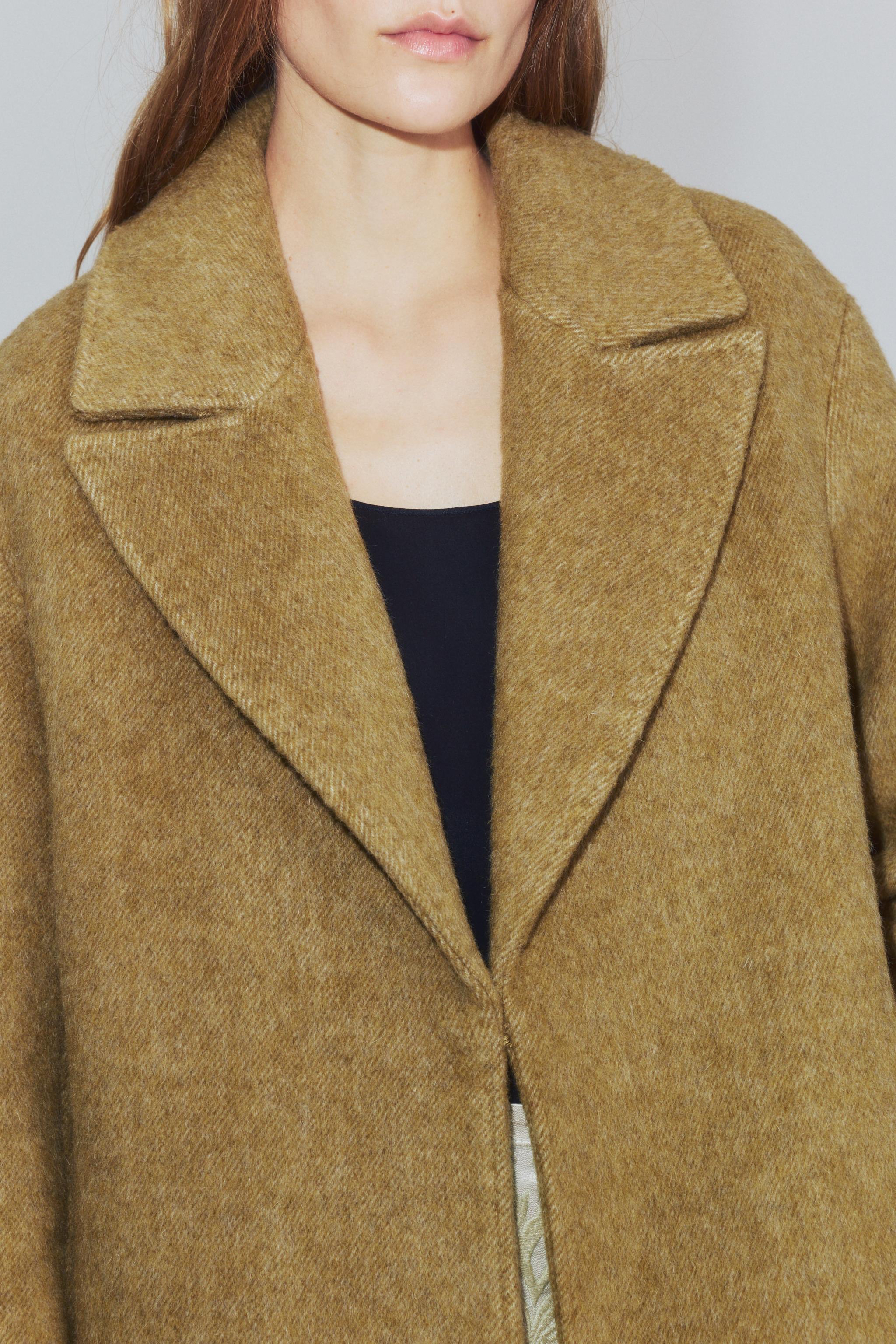 MANTEAU LONG EN MÉLANGE DE LAINE ZW COLLECTION