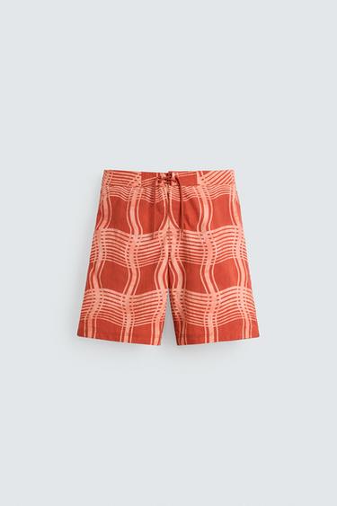 MAILLOT DE BAIN LONG À IMPRIMÉ © OTIS KWAME KYE QUAICOE - Orange de Zara