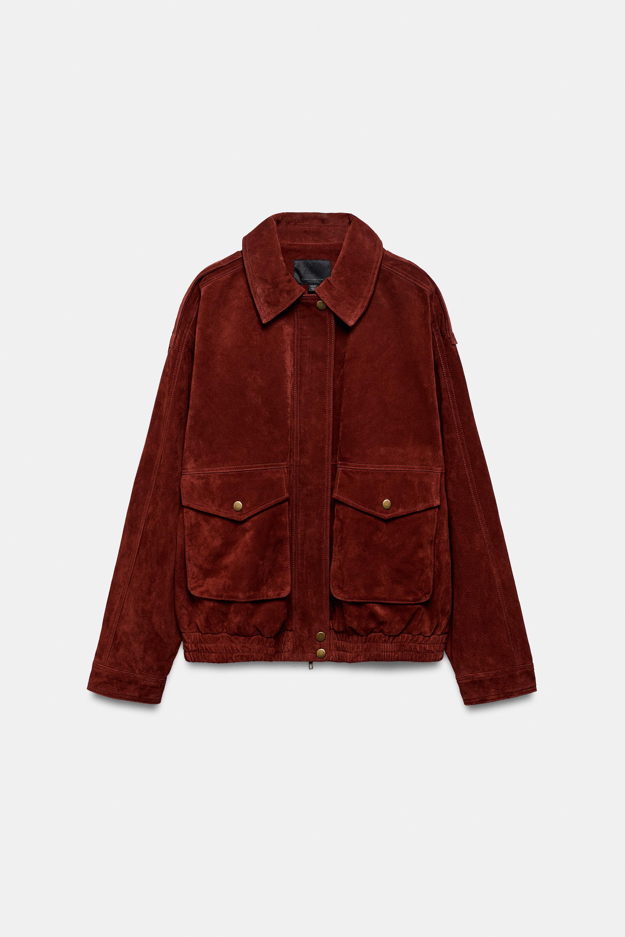 ジャケット・アウター   Red Label Leather Jacket 100% LEATHER JACKET - Reddish | ZARA South Africa