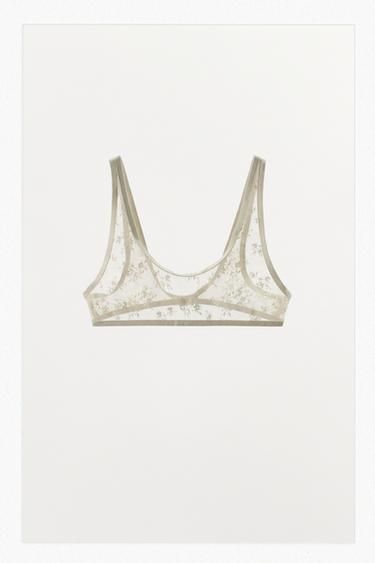 BH-TOP MED BLONDER - knæk. hvid fra Zara