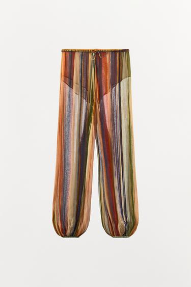 STRIPED TROUSERS - Multicoloured by Zara - Image 0
