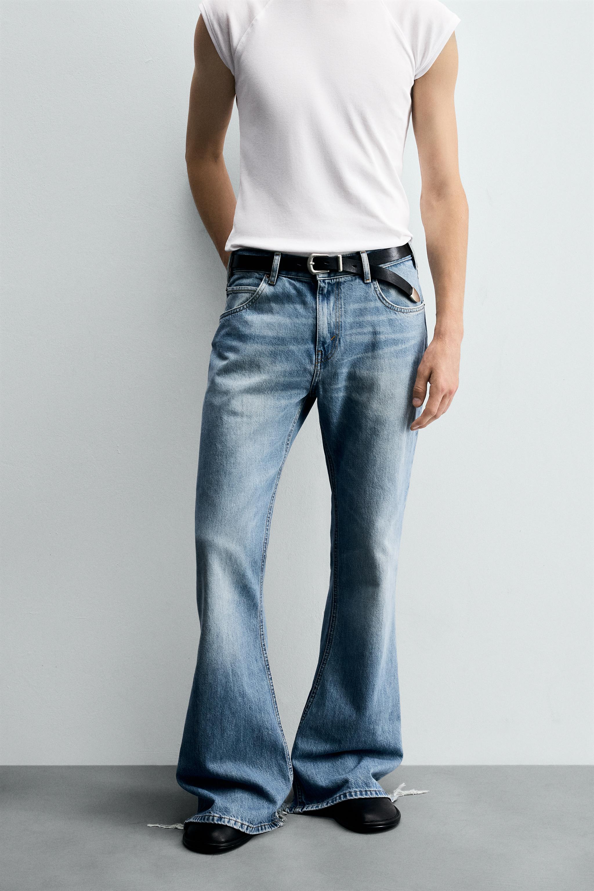 FLARE FIT JEANS Light blue ZARA United States