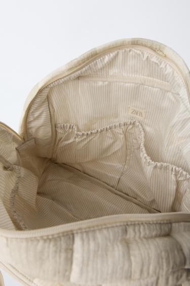 SAC MATERNITÉ À RAYURES - Blanc écru de Zara - Image 3