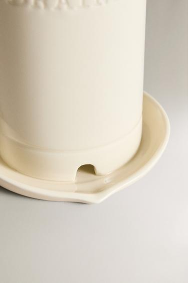 ÉGOUTTOIR À COUVERTS EN CÉRAMIQUE - Crème de Zara - Image 3